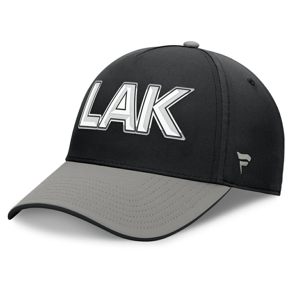 Los Angeles Kings Fanatics Authentic Pro Rink Team Code Flex Hat - Black/Gray - NHL