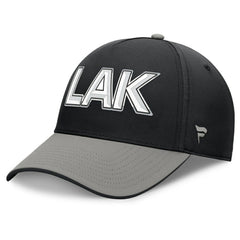 Los Angeles Kings Fanatics Authentic Pro Rink Team Code Flex Hat - Black/Gray - NHL