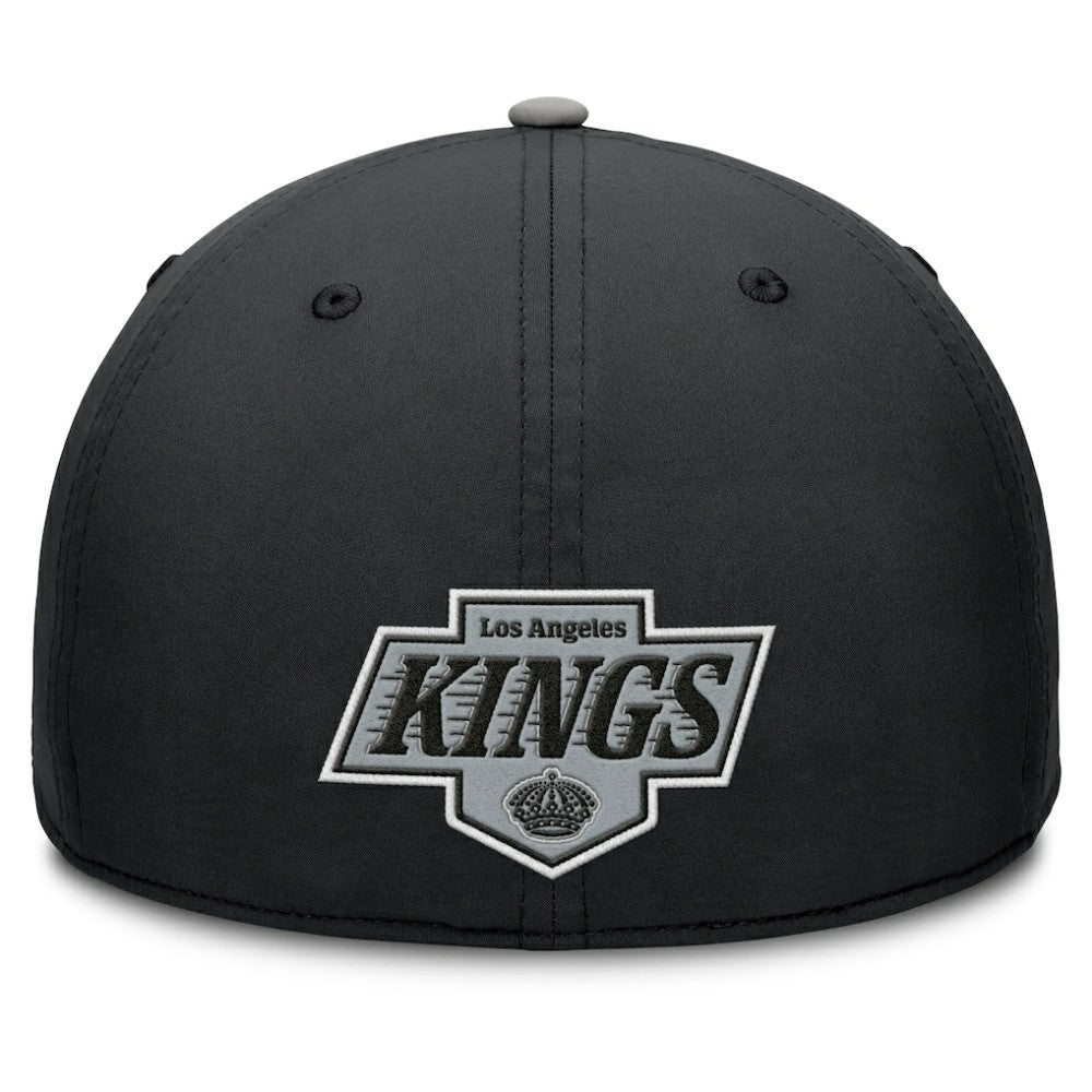 Los Angeles Kings Fanatics Authentic Pro Rink Team Code Flex Hat - Black/Gray - NHL