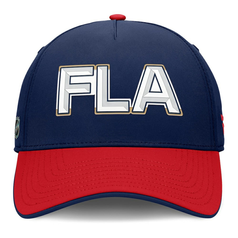 Florida Panthers Fanatics Authentic Pro Rink Team Code Flex Hat - Navy/Red - NHL