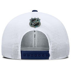 Washington Capitals Fanatics Authentic Pro Rink Lockup Adjustable Trucker Hat - Navy/White - NHL