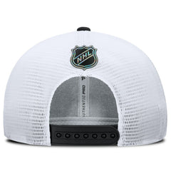 Utah Mammoth Fanatics Authentic Pro Rink Lockup Adjustable Trucker Hat - Black/White - NHL