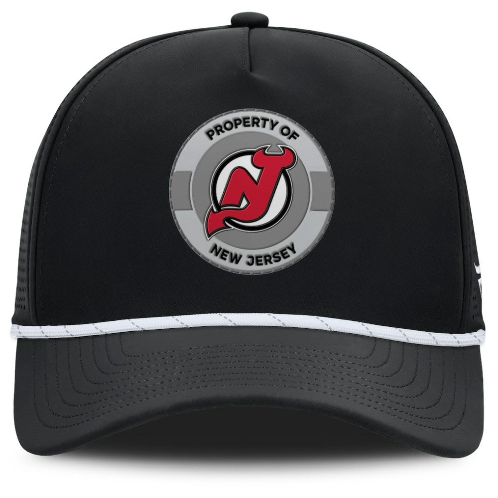 New Jersey Devils Fanatics Authentic Pro Rink Adjustable Hat - Black - NHL