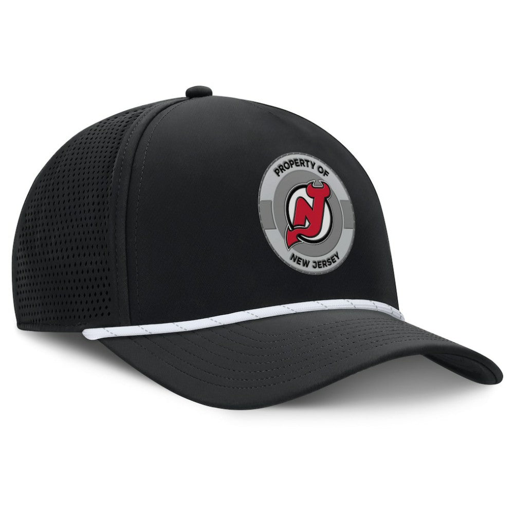 New Jersey Devils Fanatics Authentic Pro Rink Adjustable Hat - Black - NHL