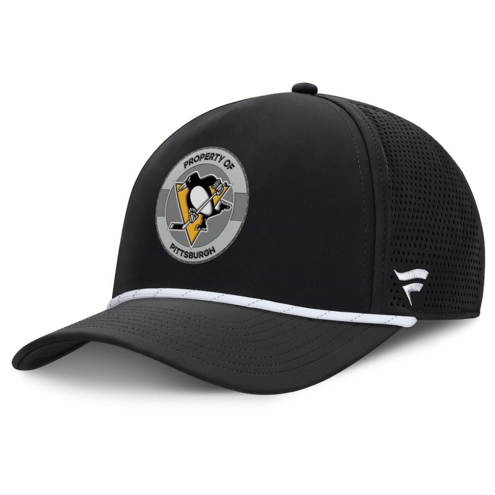 Pittsburgh Penguins Fanatics Authentic Pro Rink Adjustable Hat - Black - NHL
