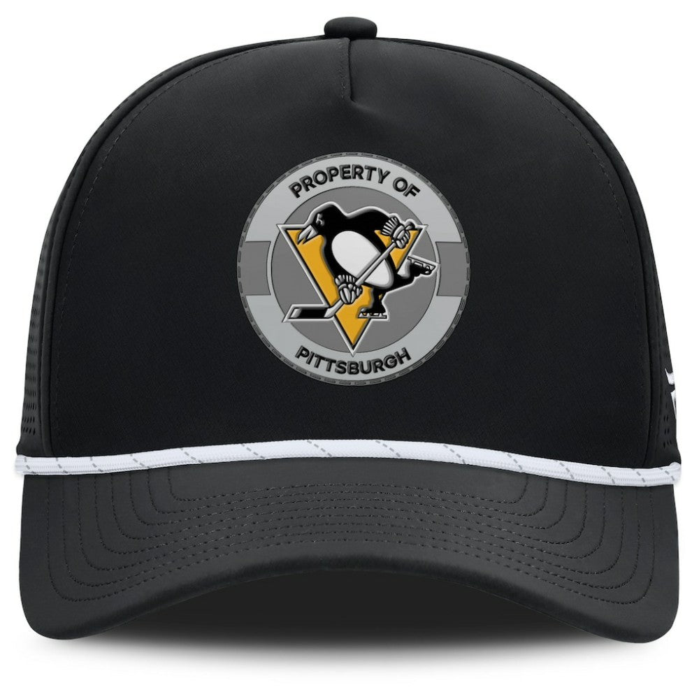 Pittsburgh Penguins Fanatics Authentic Pro Rink Adjustable Hat - Black - NHL