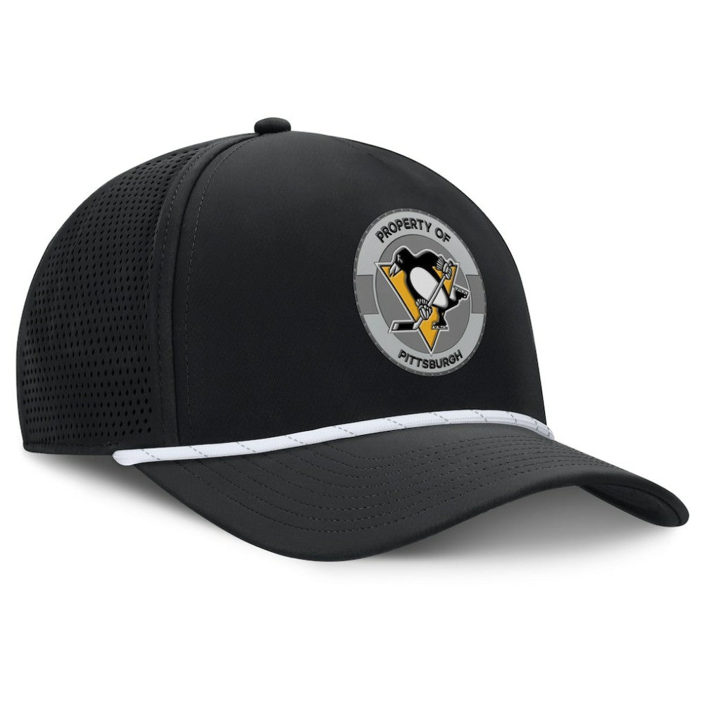Pittsburgh Penguins Fanatics Authentic Pro Rink Adjustable Hat - Black - NHL