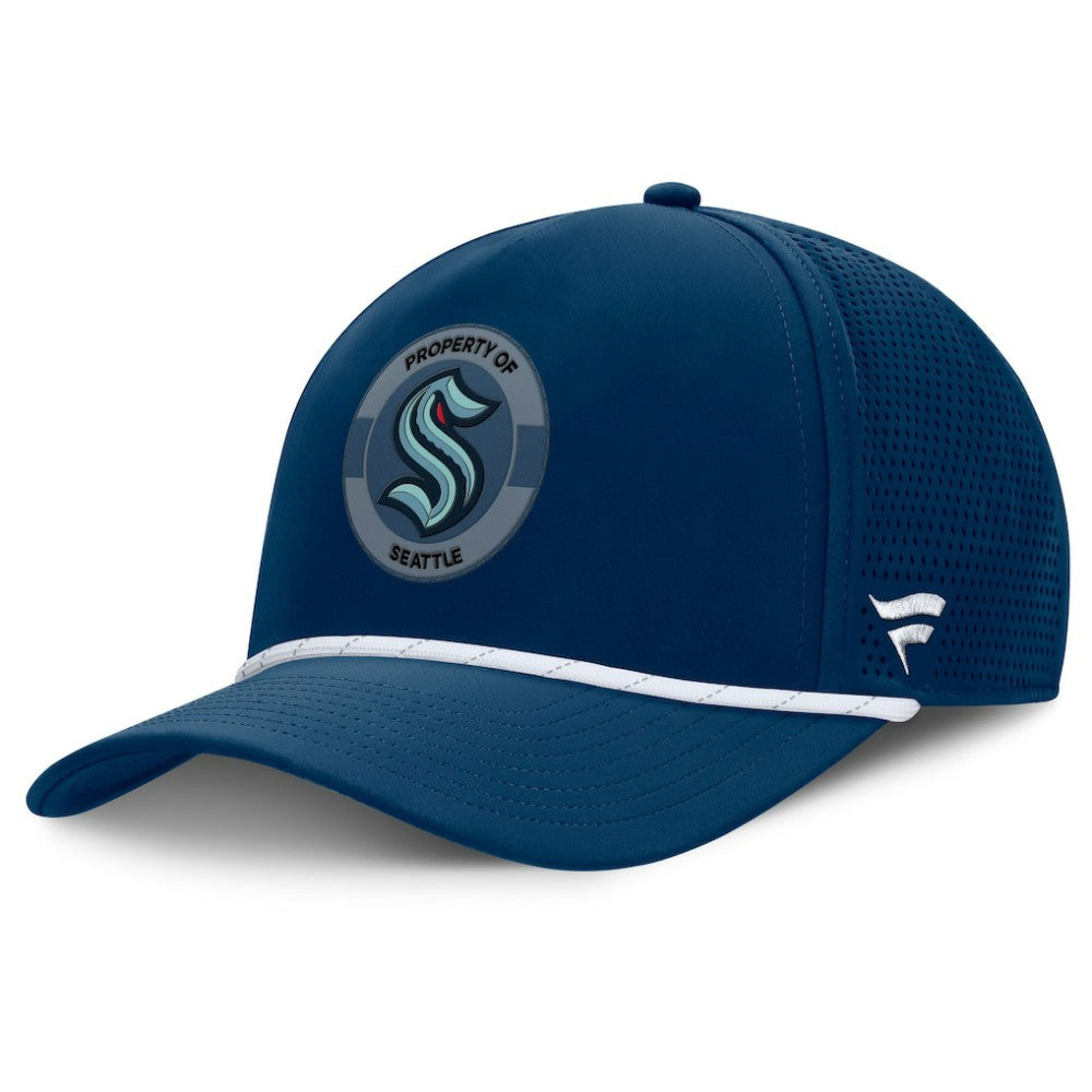 Seattle Kraken Fanatics Authentic Pro Rink Adjustable Hat - Deep Sea Blue - NHL
