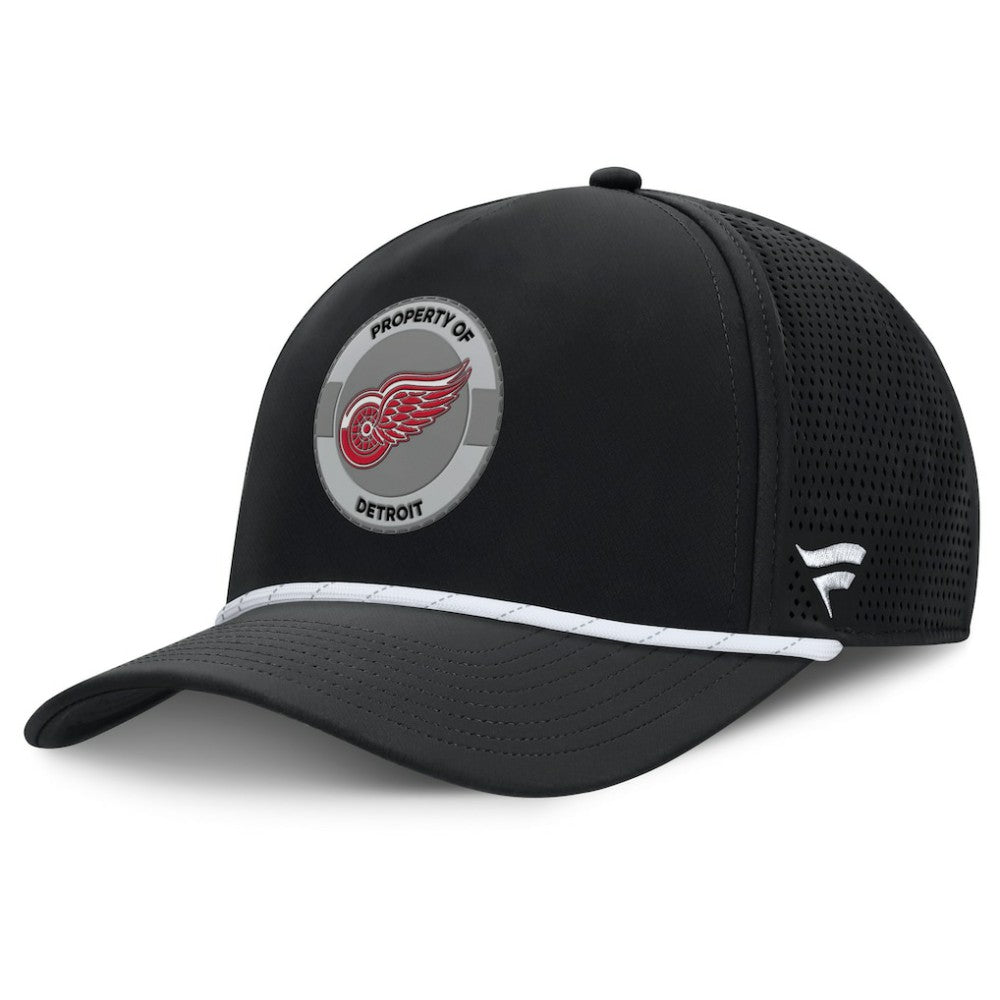 Detroit Red Wings Fanatics Authentic Pro Rink Adjustable Hat - Black - NHL