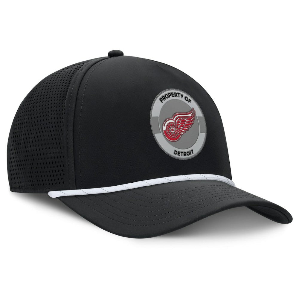 Detroit Red Wings Fanatics Authentic Pro Rink Adjustable Hat - Black - NHL