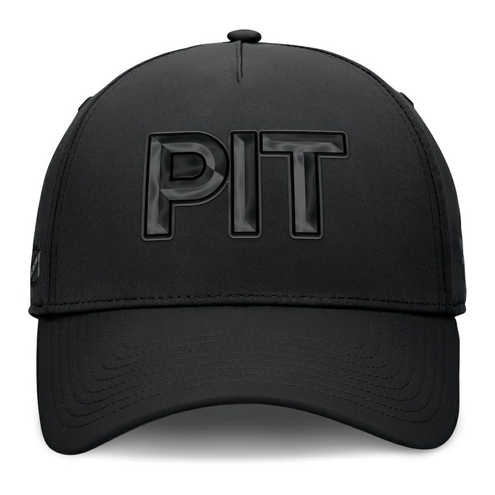 Pittsburgh Penguins Fanatics Authentic Pro Road Team Code Flex Hat - Black - NHL