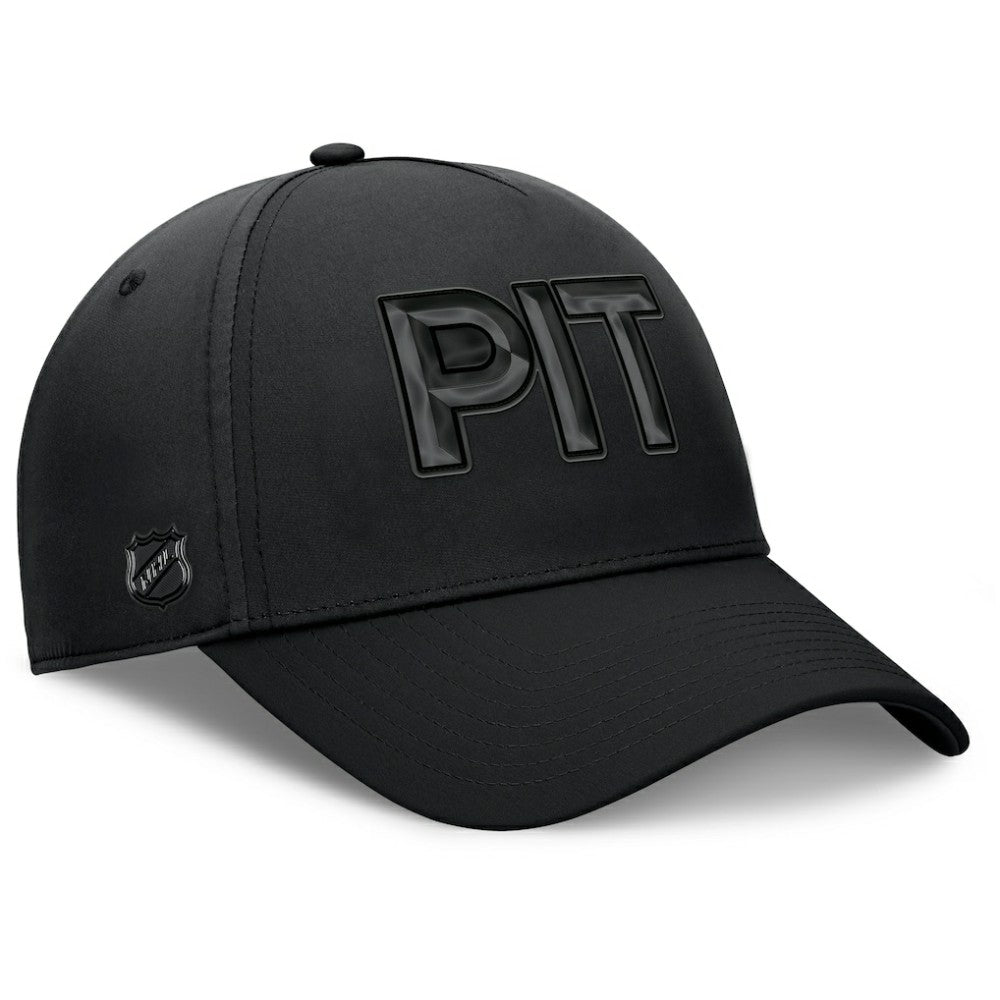 Pittsburgh Penguins Fanatics Authentic Pro Road Team Code Flex Hat - Black - NHL