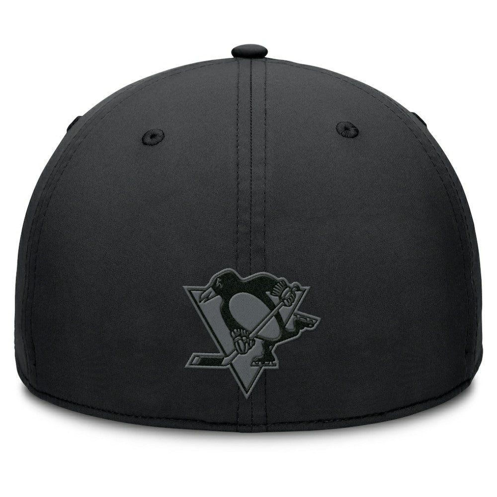 Pittsburgh Penguins Fanatics Authentic Pro Road Team Code Flex Hat - Black - NHL