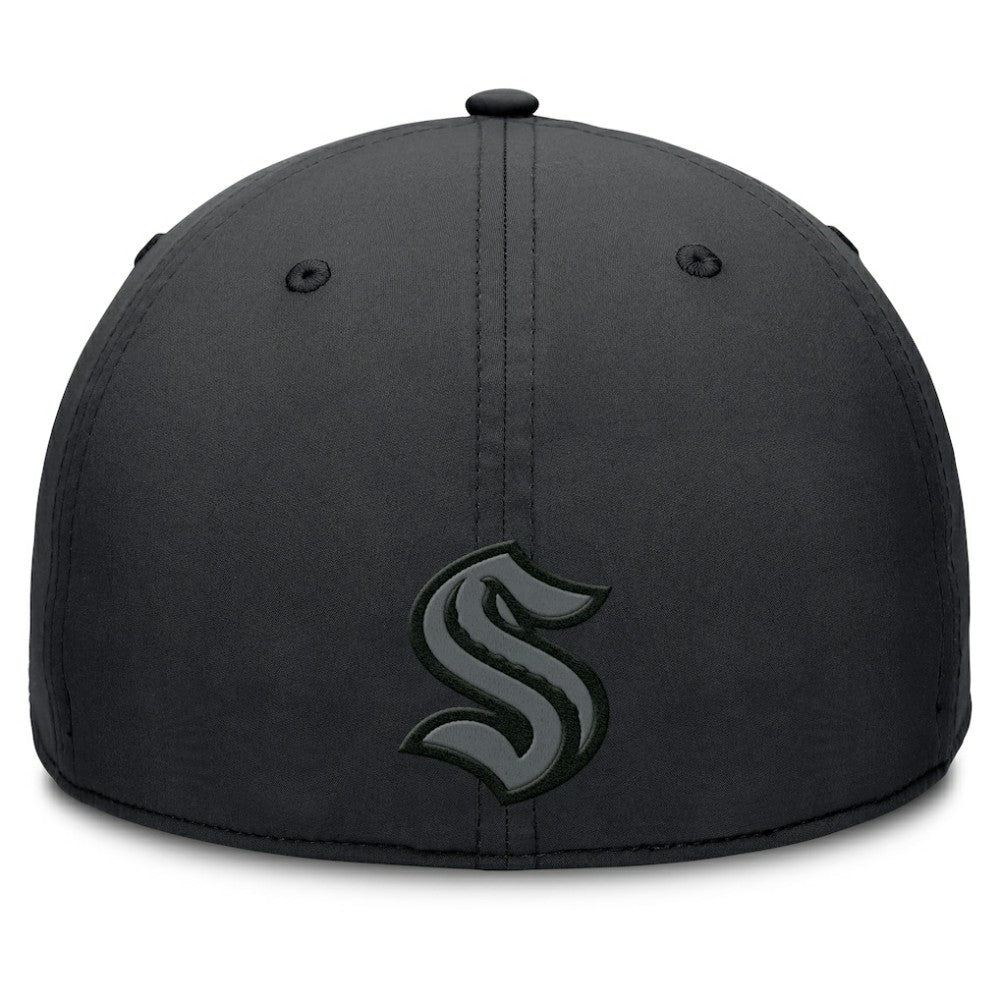 Seattle Kraken Fanatics Authentic Pro Road Team Code Flex Hat - Black - NHL