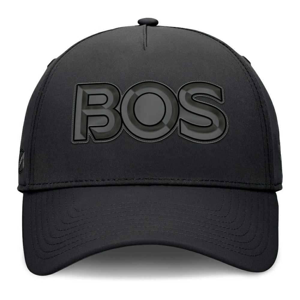 Boston Bruins Fanatics Authentic Pro Road Team Code Flex Hat - Black - NHL