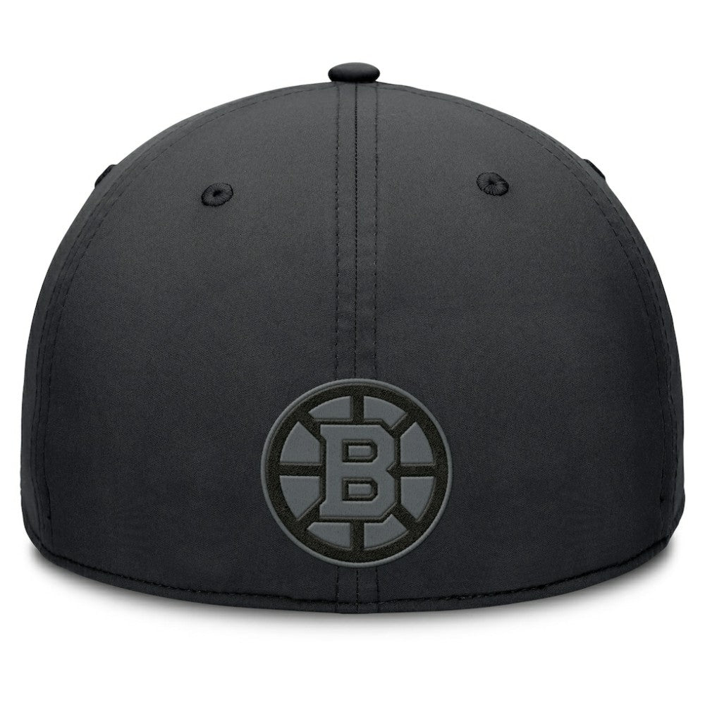 Boston Bruins Fanatics Authentic Pro Road Team Code Flex Hat - Black - NHL