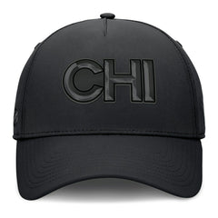 Chicago Blackhawks Fanatics Authentic Pro Road Team Code Flex Hat - Black - NHL