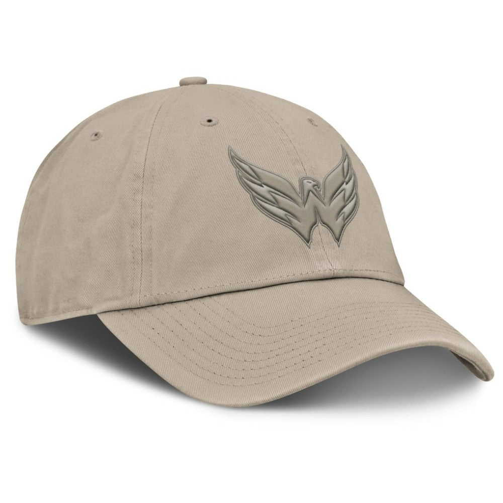 Washington Capitals Fanatics Authentic Pro Road Adjustable Hat - Tan - NHL