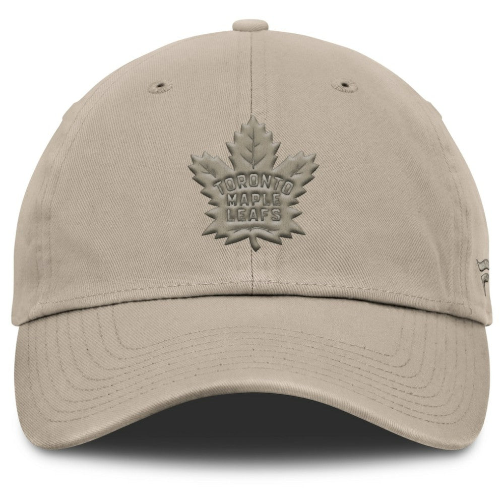 Toronto Maple Leafs Fanatics Authentic Pro Road Adjustable Hat - Tan - NHL