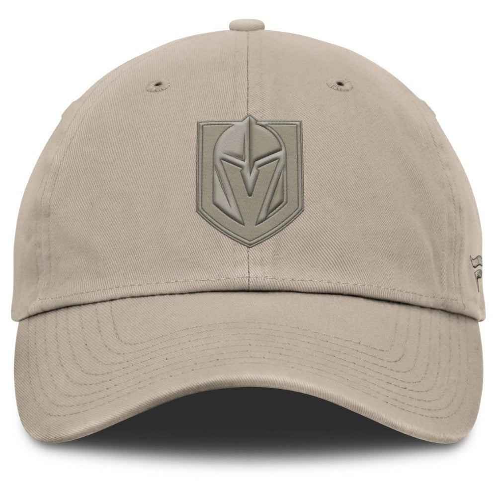 Vegas Golden Knights Fanatics Authentic Pro Road Adjustable Hat - Tan - NHL