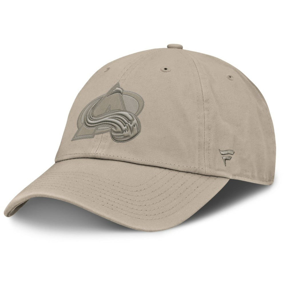 Colorado Avalanche Fanatics Authentic Pro Road Adjustable Hat - Tan - NHL