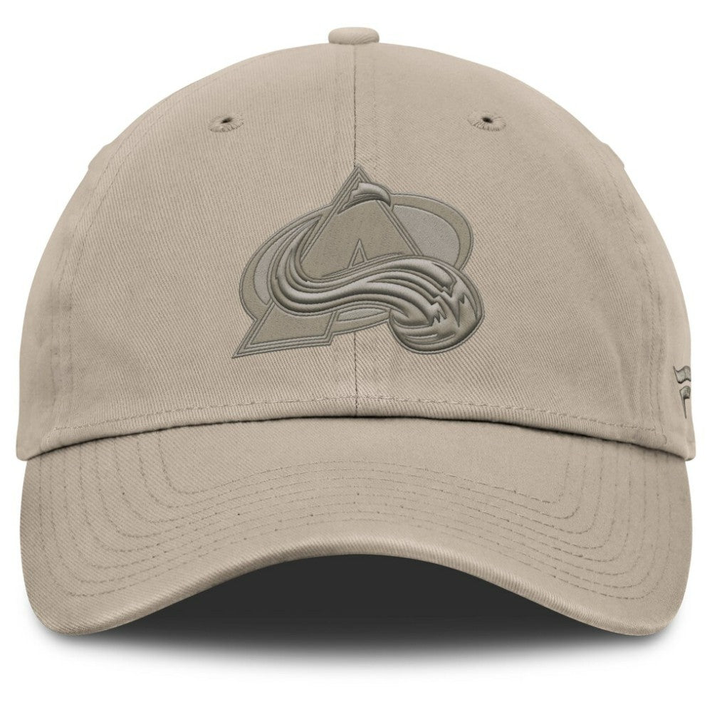 Colorado Avalanche Fanatics Authentic Pro Road Adjustable Hat - Tan - NHL
