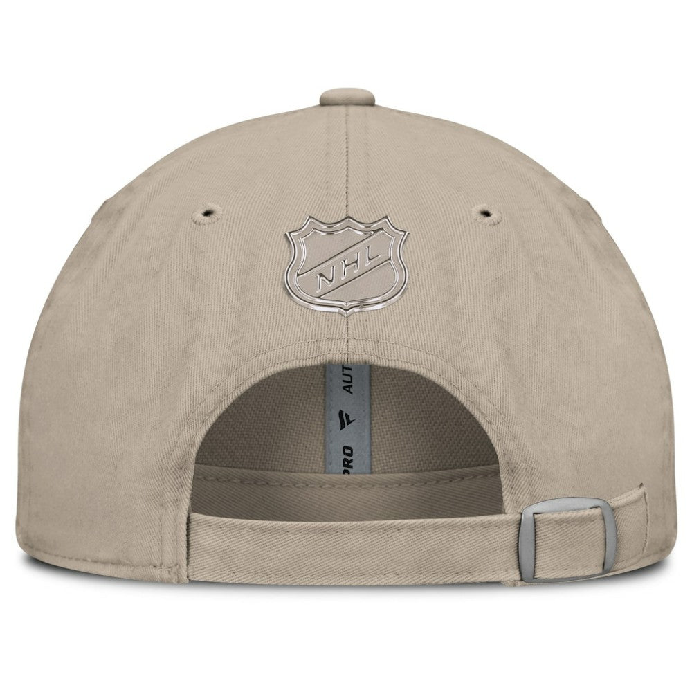 Pittsburgh Penguins Fanatics Authentic Pro Road Adjustable Hat - Tan - NHL