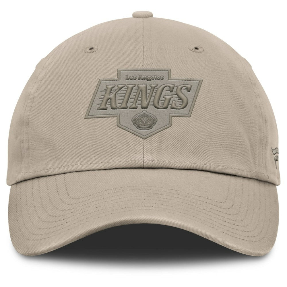 Los Angeles Kings Fanatics Authentic Pro Road Adjustable Hat - Tan - NHL