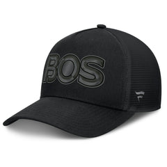 Boston Bruins Fanatics Authentic Pro Road Team Code Trucker Adjustable Hat - Black - NHL
