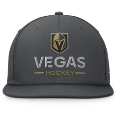 Vegas Golden Knights Fanatics Authentic Pro Rink Lockup Snapback Hat - Charcoal - NHL