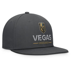 Vegas Golden Knights Fanatics Authentic Pro Rink Lockup Snapback Hat - Charcoal - NHL