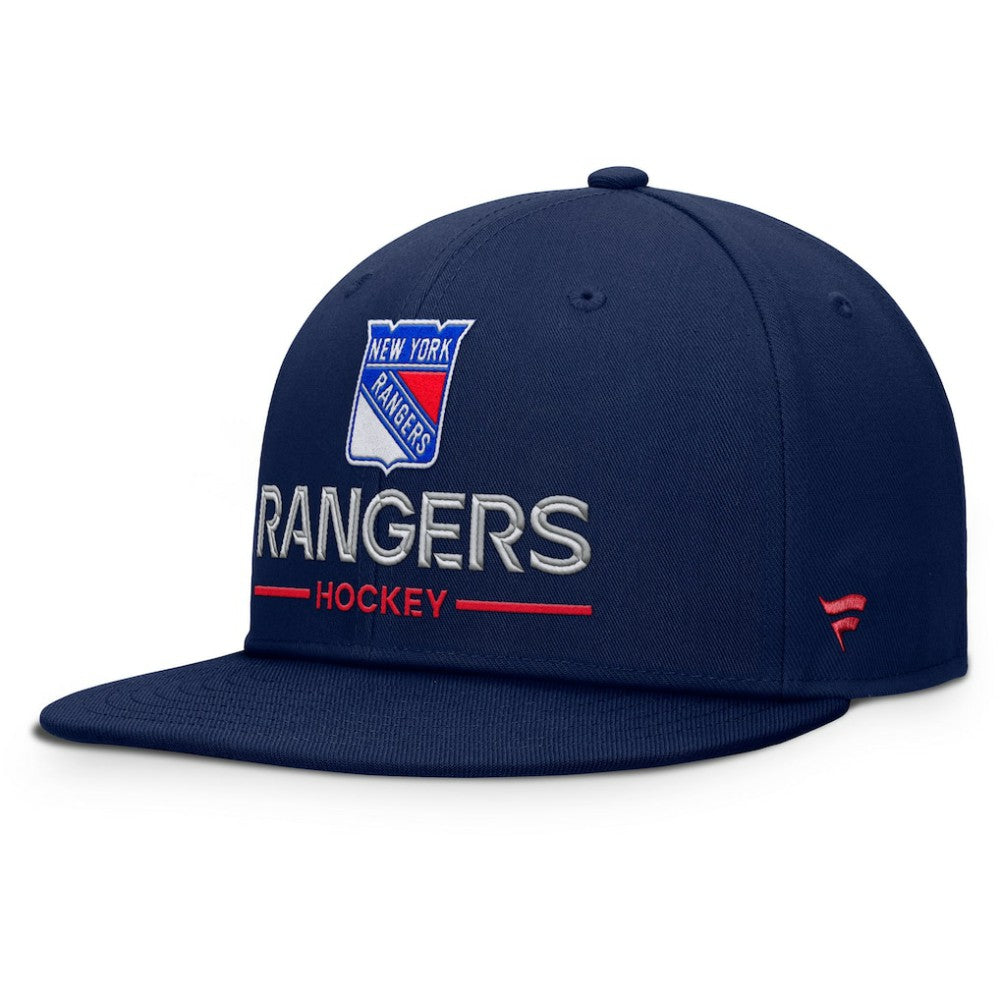 New York Rangers Fanatics Authentic Pro Rink Lockup Snapback Hat - Navy - NHL