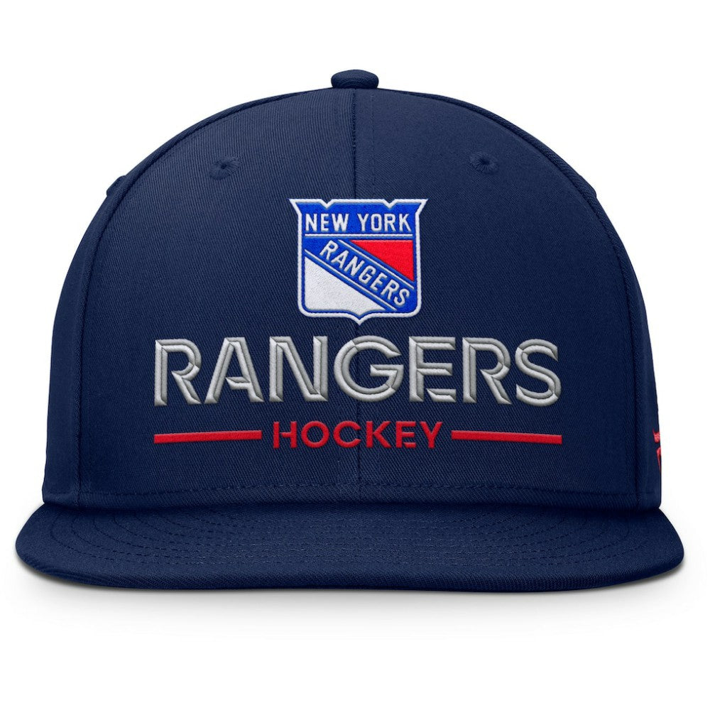 New York Rangers Fanatics Authentic Pro Rink Lockup Snapback Hat - Navy - NHL