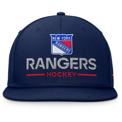 New York Rangers Fanatics Authentic Pro Rink Lockup Snapback Hat - Navy - NHL