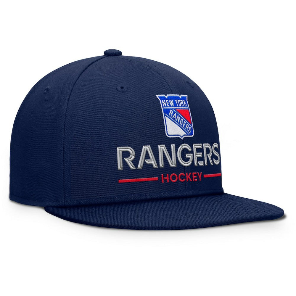 New York Rangers Fanatics Authentic Pro Rink Lockup Snapback Hat - Navy - NHL