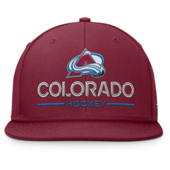 Colorado Avalanche Fanatics Authentic Pro Rink Lockup Snapback Hat - Burgundy - NHL