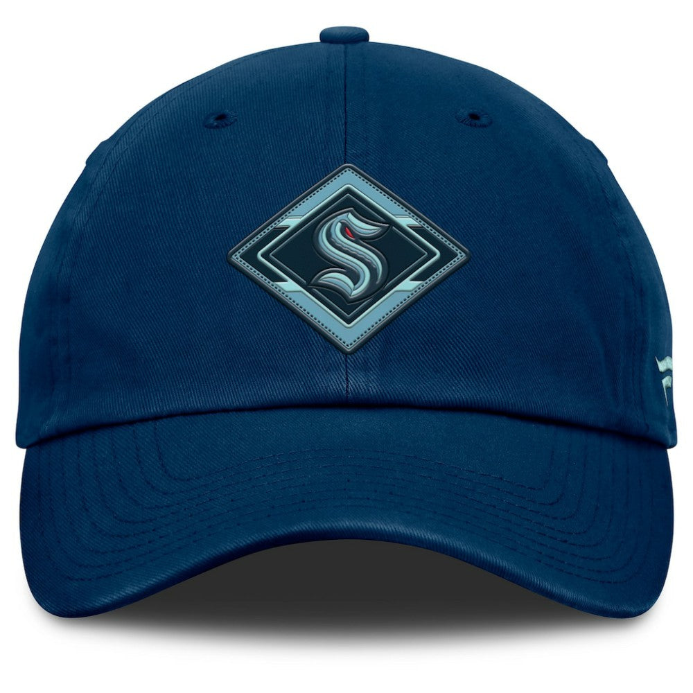 Seattle Kraken Fanatics Women's Authentic Pro Rink Adjustable Hat - Deep Sea Blue - NHL