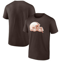 Cleveland Browns Chrome Dimension T-Shirt Brown | NFL