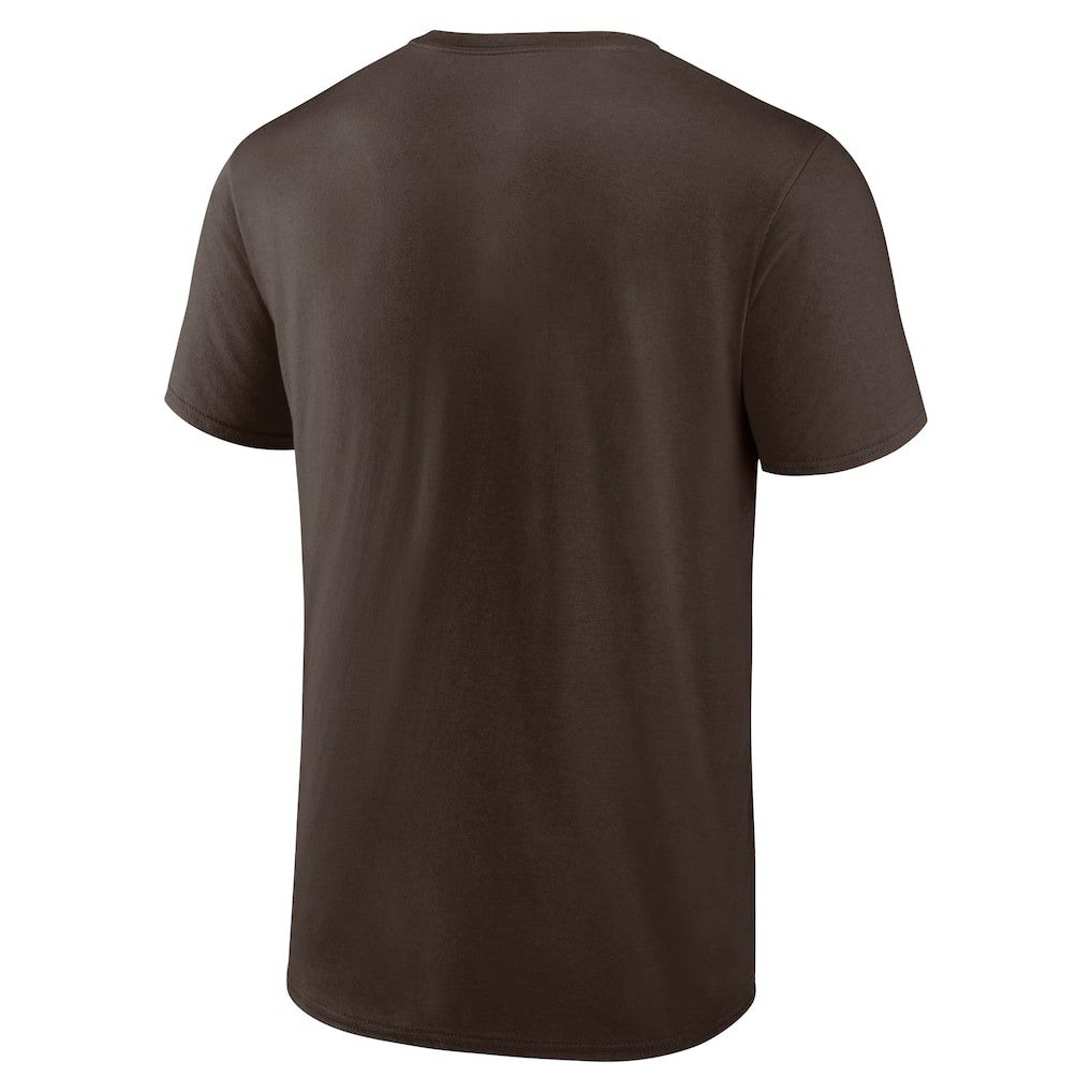 Cleveland Browns Chrome Dimension T-Shirt Brown | NFL