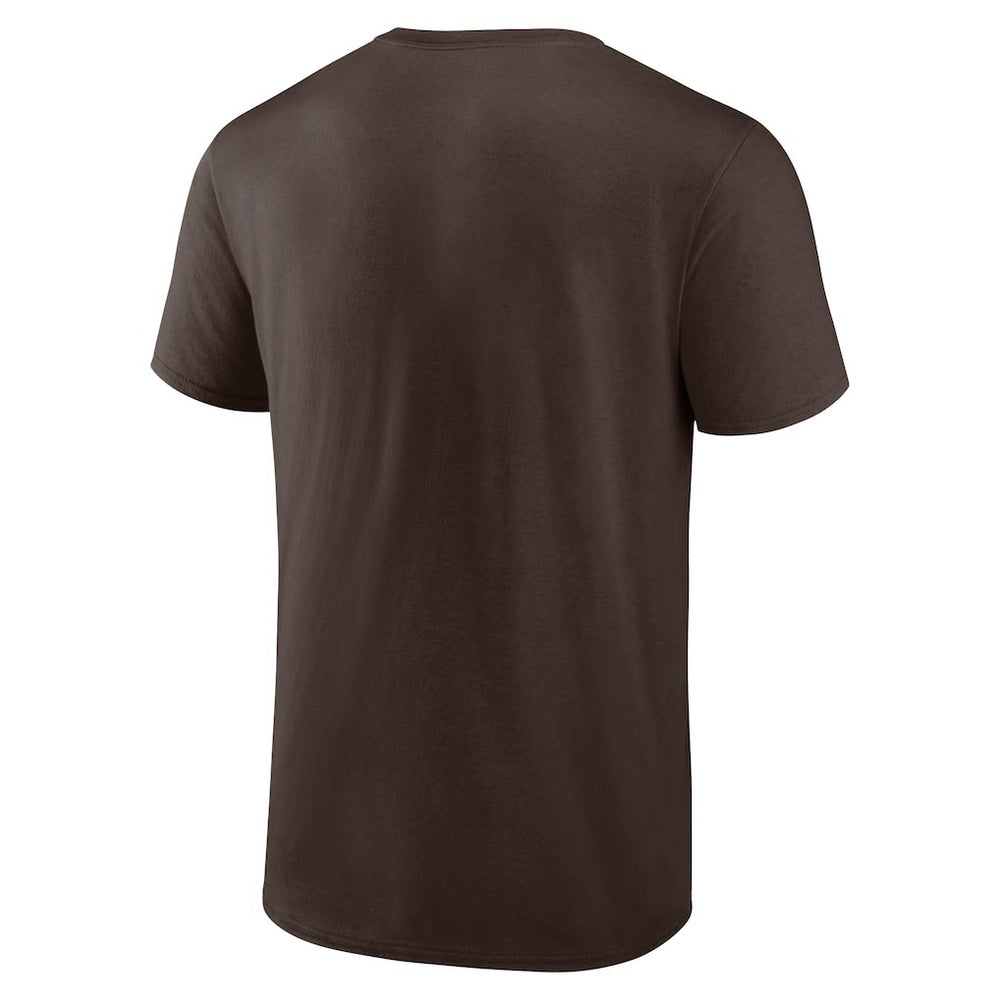 Cleveland Browns Chrome Dimension T-Shirt Brown | NFL