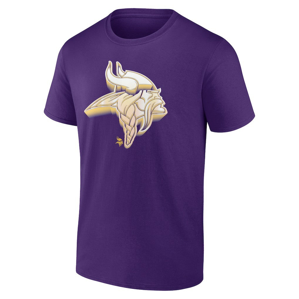 Minnesota Vikings Chrome Dimension T-Shirt Purple | NFL