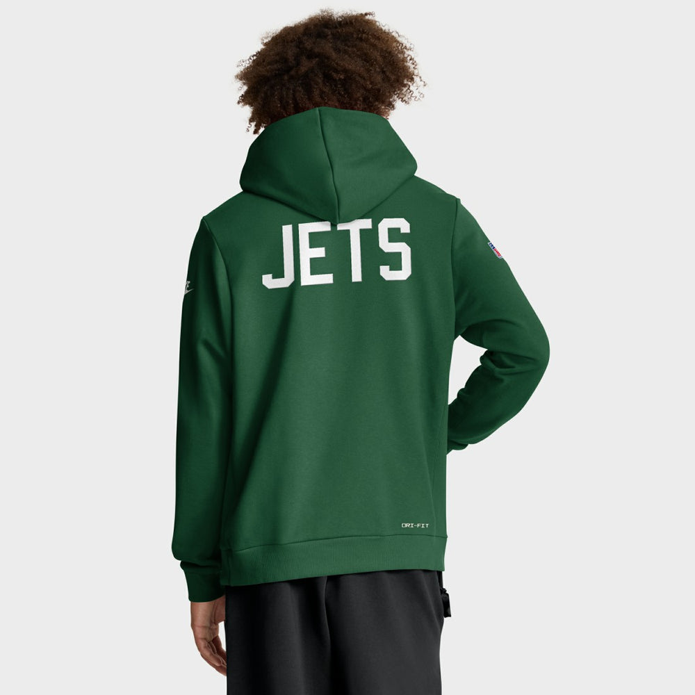 New York Jets Sideline Standard Issue Alt 2 Dri-FIT Hoodie Green | Nike for Sale