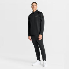 Carolina Hurricanes Fanatics Authentic Pro Tonal Rink Raglan Quarter-Zip Pullover - Black - NHL