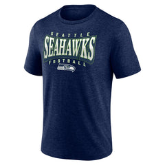 Seattle Seahawks Divided Warp Tri-Blend T-Shirt College Navy | NFL