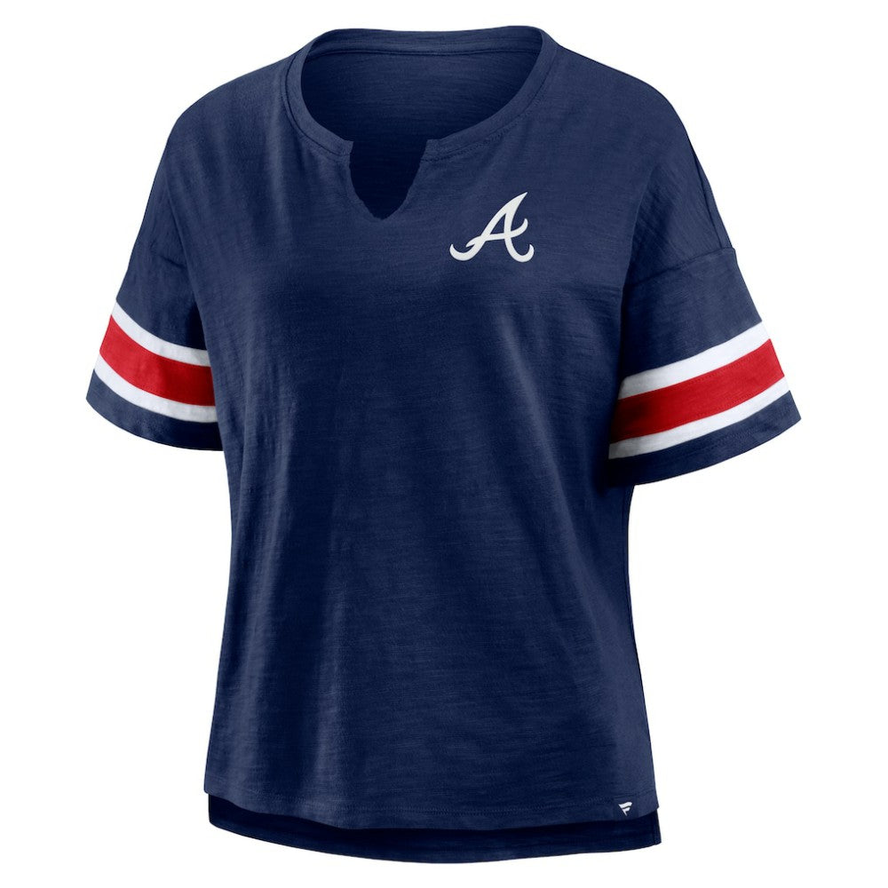 Atlanta Braves Fanatics Women's Curl Route T-Shirt - MLB