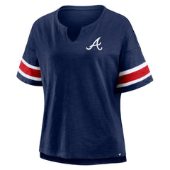 Atlanta Braves Fanatics Women's Curl Route T-Shirt - MLB