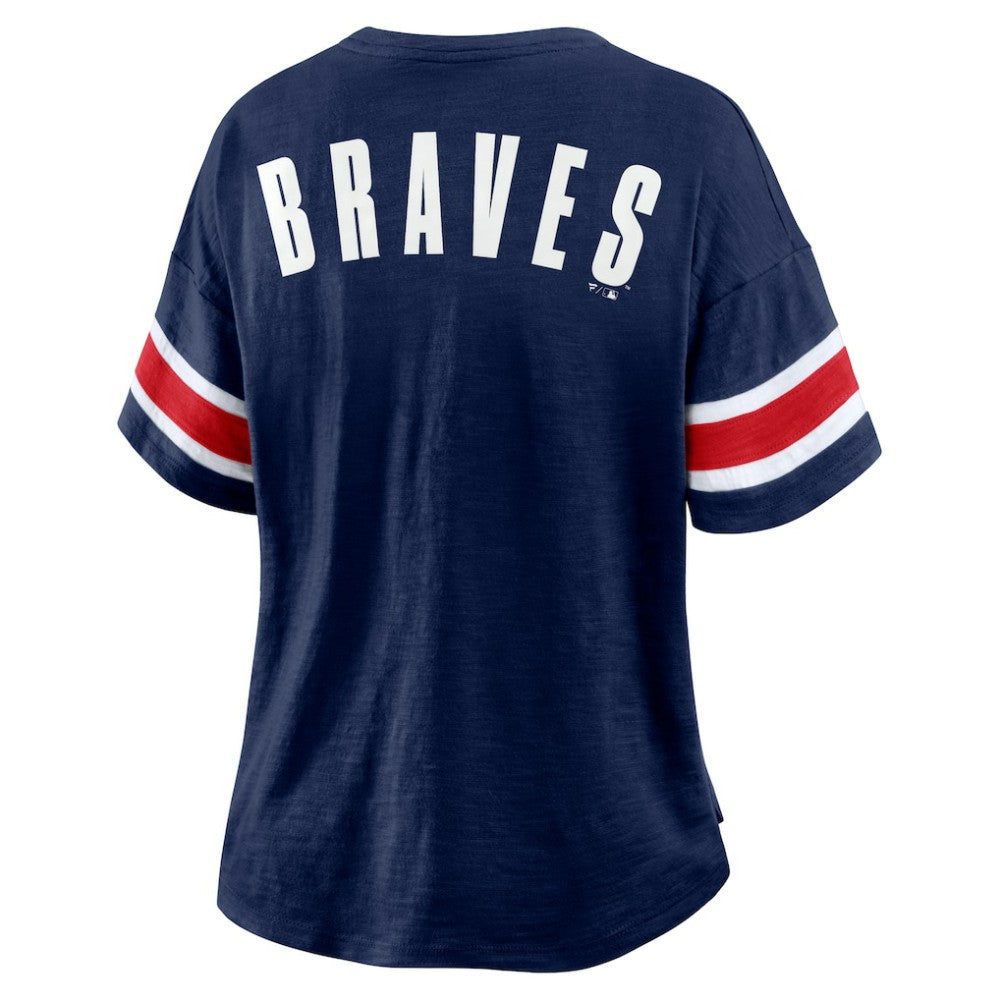 Atlanta Braves Fanatics Women's Curl Route T-Shirt - MLB