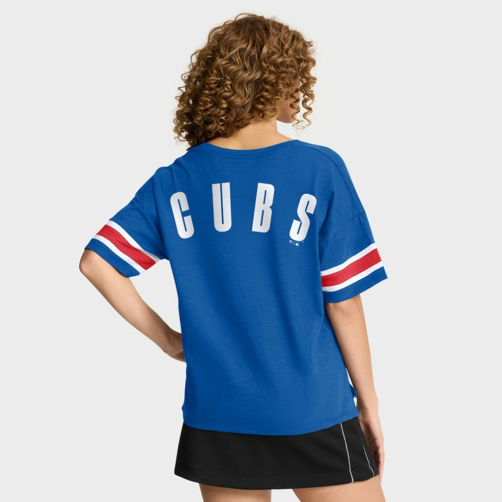 Chicago Cubs Fanatics Women's Curl Route T-Shirt - MLB