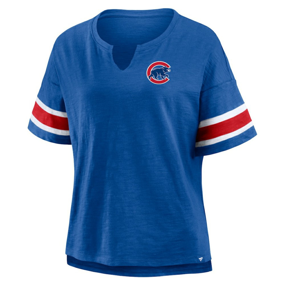 Chicago Cubs Fanatics Women's Curl Route T-Shirt - MLB