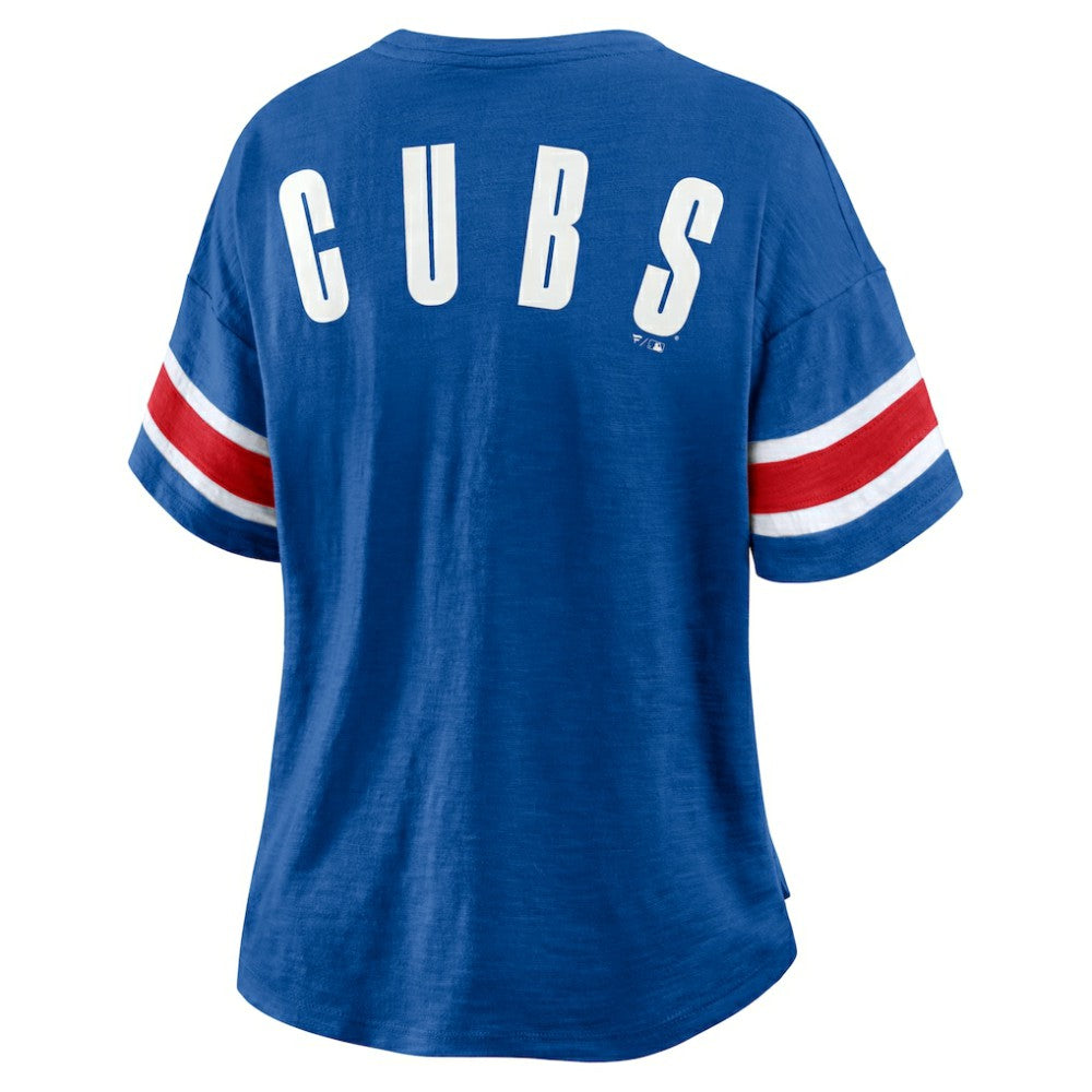 Chicago Cubs Fanatics Women's Curl Route T-Shirt - MLB